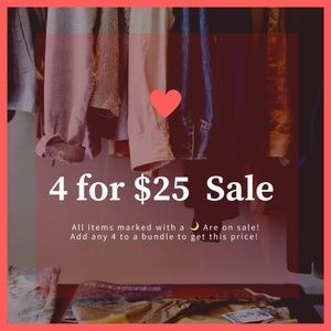 🌙 4 items for $25!! Any listing with  🌙
